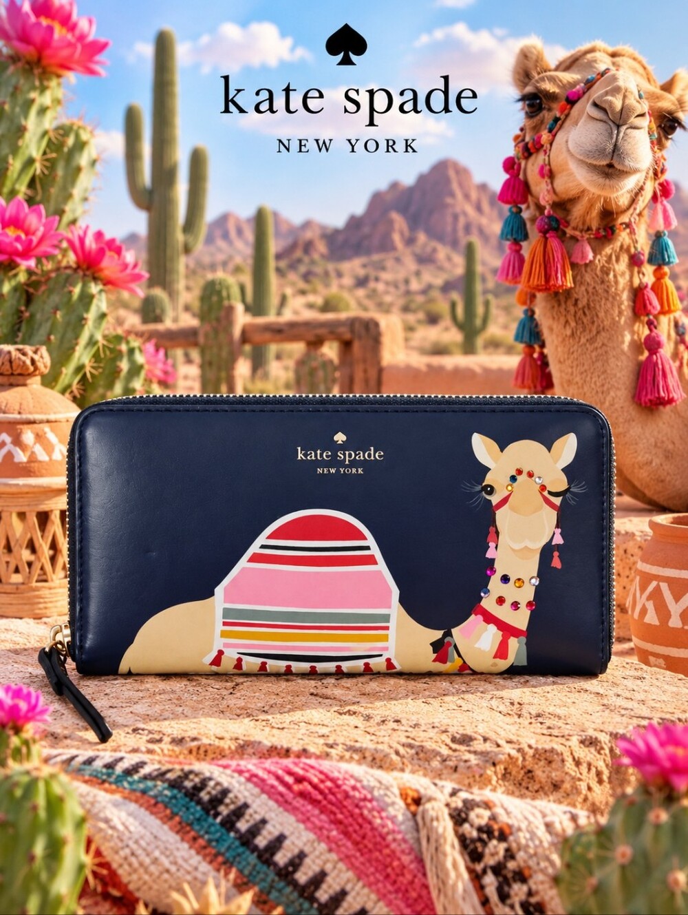 Kate Spade Storybook Camel Wallet